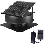 OmniPV Solar Powered Attic Roof Exhaust Fan, 35 Watt, 14''