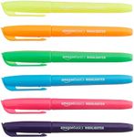 Amazon Basics Highlighters - Bright Assorted Colours, Pack of 12