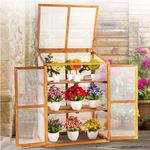 IDZO Fir Wood Cold Frame Greenhouse