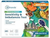 5Strands Standard Package - 210 Food & 125 Environmental Intolerances Tested, 80 Nutritional Imbalances, Hair Analysis at Home Collection Kit, Holistic Health Test Results Within 7-10 Days