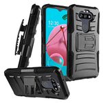 CELZEN - for LG Aristo 5 Plus, Fortune 3, Phoenix 5 - Phone Case w/Belt Clip Holster - CV1 Black