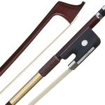 ARCRAW Cello Bow 4/4 Full Size Pernambuco Wood Round Bow Teacher Student Professional Wood Bow