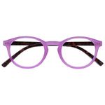 OPULIZE Zen Reading Glasses Cool Round Frame Spring Hinges Scratch Resistant Shiny Pink Mens Womens R24-4 +2.50