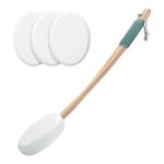AmazerBath Lotion Applicator for Back, Device to Apply your Back with Long Handled (White), 5 Piece Set