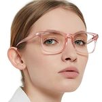 OCCI CHIARI Blue Light Blocking Reading Glasses 2.5 for Women Medium Rectangle Glasses Ladies Computer Glasses Fashion Readers Glasses Durable Spring Hinge(Pink, 250)