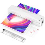 Kejector A4 Laminator, Thermal Laminator Machine for Hot and Cold with 20 Laminating Pouches, Paper Cutter, Fast Warm Up, No Bubbles for Home Office School Use