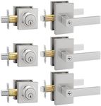 Brushed Nickel Exterior Door Lock S