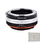 PHOLSY Lens Mount Adapter with Aperture Control Ring Compatible with Nikon G (F AI AIS D AFS) Lens to Leica L Camera Body Compatible with Leica SL2, SL2-S, CL, TL2, Lumix S5, S1, BS1H, SIGMA fp, fp L