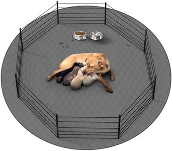 CoolShields Washable Round Puppy Dog Pee Pad, 65" Extra Large, Waterproof Whelping Training Mat for Playpen Crate, Floor, Bed,Sofa and Trunk [Premium Fabrics That can be Used by Humans]