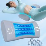 Lumbar Support Pillow for Bed Relief Lower Back Pain with Cooling Gel: Lower Back Pillow for Sleeping-Memory Foam Waist Pillow for Side, Back&Stomach Sleepers-Back Support Pillow for Chair,Car,Office