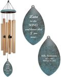 ASTARIN Personalized Wind Chimes Outdoor Deep Tone,35'' Customized Memorial WindChimes for Loss of Loved One,Melody Wind Chime Unique as Sympathy Gift,Home Décor for Garden(A Free Card)