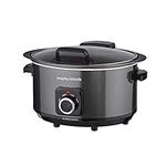 Morphy Richards 460020 Sear, Stew and Stir 3.5L Slow Cooker with Hinged Lid, 163 W, 3.5 liters, Black