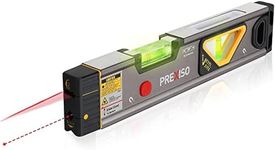 PREXISO 2-in-1 Laser Level Tool with Light, 100 Ft Alignment Point & 30 Ft Leveling Line, Magnetic Laser Spirit Level for Construction Picture Hanging Wall Writing Painting Home Renovation