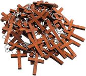 Hicarer Cross Charm Mini Wood Cross