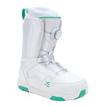 L-2 ATOP DIAL Snowboard Boots for Women-Compatiabile with Strap Snowboard Bindings with Waterproof Liners-All Mountain Snowboarding Womens Size (7.0, ATOP DIAL-White/Teal)