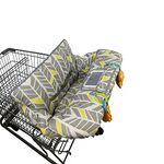 Shopping Cart Cover for Baby boy Girl, Multi-in-1 Cart Covers for Babies, Infant High Chair Cover, Machine Washable, X-Large Grocery cart seat Cushion Cover, Multi Color