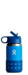 Hydroflask W12BSWBB445 12 Oz Kids Wide Straw Lid and Boot Lake