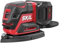 SKIL SR6607B-10 20V Brushless Compact 4-in-1 Vibration Control Multi-sander Kit, Includes 12pc Sandpaper, 3 Additional Detail Attachments, PWR CORE 2.0Ah Lithium Battery and PWR JUMP Charger