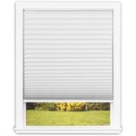 Redi Shade Easy Lift Trim-at-Home Cordless Pleated Light Filtering Fabric Shade (Fits Windows 31"-36"), 36 Inch x 64 Inch, White