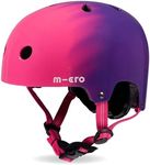 Micro Scooters | Bike/Scooter Printed Deluxe Children's Helmet | Cycling Accessories | Adjustable Headwear | Boys & Girls | 55-58cm | Ombre Purple