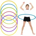 TradeXone - Fitness Hula Hoop in Multiple Size & Colors - Plain & Glitter 55cm, 65cm, 75cm Plastic Hula Hoops for Adults, Fitness and Dance Exercise Hula Hoop kids. Hula Hoops Plain