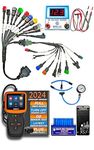 Danlite V317 OBD Scanning Complete Kit with BS6 Bike 21 Coplar Scanning Cable,ELM 327 OBD, DC Voltage Tester,Fule Pressure Gauge, Work with BS6-BS7 Bikes for Scanning, Checking, Bikes Fault.