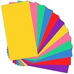 12 Packs Library Book Dividers for Shelves with Stickers, 6"x 12" Assorted Colored Bookshelf Markers to Organize School Library OR Home Library, Classroom and Teacher Supplies