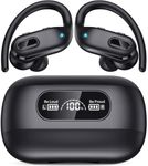 Wireless Earbuds Bluetooth Headphones 60Hrs Playtime Ear Buds IPX7 Waterproof Sports Earphones with Charging Case & Over-Ear Earhooks LED Power Display Stereo Bass Headset for Workout Running