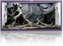 Phailozoo 120 Gallon Bearded Dragon Tank,48" x 24" x 24" Reptile Tank with Sliding Door Top Screen Ventilation, Front Opening Reptile Enclosure for Easy Maintenance