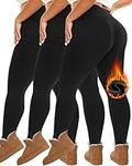 HLTPRO 3 Pack Fleece Lined Leggings