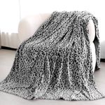 MIBOI Black Blanket Soft Fleece Blanket Cozy Warm Black Throw Blankets for Men Women Bed Couch