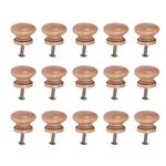 SUPVOX 15pcs Vintage Door Knob Vintage Vanity in Closet Dresser Cutting Board Hardware Wood Knobs Furniture Door Knobs Mushroom Pull Handle Wooden Door Knobs Supplies Drawer Knobs Handles