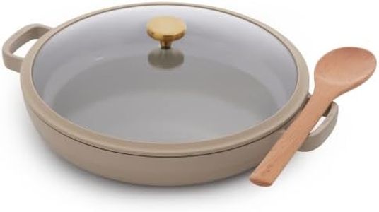 Our Place Dual Handle Always Pan, 4.25 Qt Ceramic Nonstick Braiser Pan with Lid