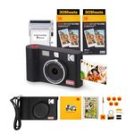 KODAK Mini Shot 2 ERA 4PASS 2-in-1 Instant Camera and Photo Printer (2.1x3.4) (Camera + 68 Sheets + Gift Accessories, Black)