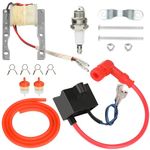 YOXUFA Upgraded CDI Ignition Coil + Magneto Coil Kit for Motorized Bicycle Bike 2 Stroke Engine 80cc 100cc 49cc 50cc PK80 BT80 YD100 Gas Motor High Performance Parts