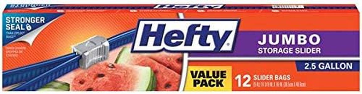 Hefty Jumbo Storage Slider Bags (Pack of 2)