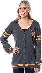 Harry Potter Hogwarts Gryffindor Crest Womens Sweater Cardigan