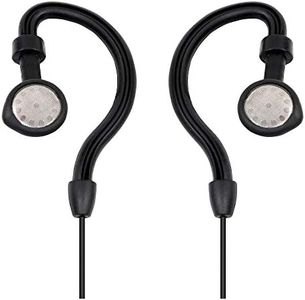 Midland® - AVPH4 Ear Clip Headset Headphones for Midland® GMRS Two-Way Radios – Secure Fit - Crystal Clear Communication Built-In Microphone and Push To Talk Button