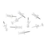 Amazon Basics Push Pins, Clear Plastic Head, Steel Point, 100-Count