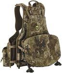 TIDEWE Turkey Vest with Seat, Hunting Vest with Game Pouch and Kickstand, Strut Camo Turkey Hunting Clothes for Men Women