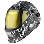 MIGVAN Welding Mask Auto Darkening, Welding Helmet True Color Large Viewing, Welding Hood Solar/Rechargeable Battery Powered, Wide Shade 4/5-13 with 4 Arc Sensor, Optical Clarity for TIG MIG Stick
