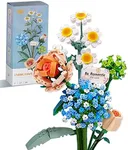 ZIYOSTAR Mini Bricks Flower Bouquet Building Sets, Artificial Flowers, DIY Unique Decoration Home, 680 Pieces Botanical Collection for Ages 6-12 Year Old Girl for Gift…