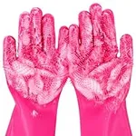 Pecute Pet Grooming Gloves, Heat Re