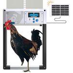 ChickenGuard ONE in All 4 Colours + Solar Kit included, Automatic Chicken Coop Door Opener, Timer/Light Sensing, Auto-Stop & Predator Proof (9v Electric/AA Batteries not included) (Grey)