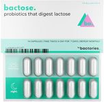 Probiotic Lactose Pills For Long Term Relief - Enjoy Dairy Again - Lactose Intolerance Supplement - Produce Lactase Enzymes in The Gut - Naturally Break Down Lactose (Take for 7 Days - Repeat Monthly)