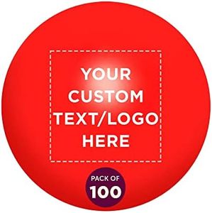 Custom Stress Balls for Adults, 100 pack, Personalized Text, Logo, Hand Exercise, Perfect For Your Desk, Office, or Home, Red