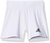 adidas Women's Techfit Volleyball Shorts, White/Black, Large/3" Inseam