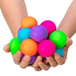 Schylling Gobs of Globs Nee Doh Stress Balls - 18 NeeDohball Fidget Toys to De Stress & Relieve Anxiety , Non-Toxic Dough Material