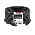 UNIESHINE Pressure Washer Hose Pipe, 3500 PSI High Pressure Washer Hose, Molded Durable Pipe Compatible with Starq, Vantro, Aimex, Gaocheng, Agaro, Shakti (10MTR HYDRAULIC)