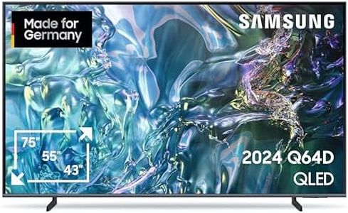 Samsung QLED 4K Q64D Fernseher 50 Zoll, TV mit Quantum Prozessor Lite 4K, 100% Farbvolumen, 4K Upscaling, Motion Xcelerator, Smart TV, GQ50Q64DAUXZG, Deutsches Modell [2024]